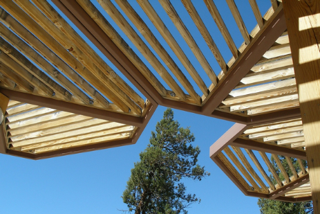 Pergole in legno per esterni